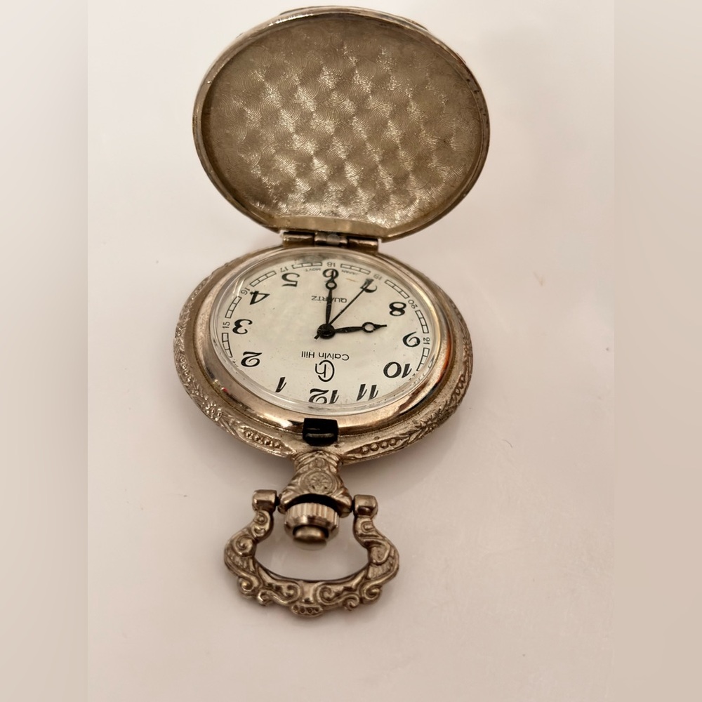 Calvin Hill vintage pocket watch, waterproof quartz - Picture 8 of 9